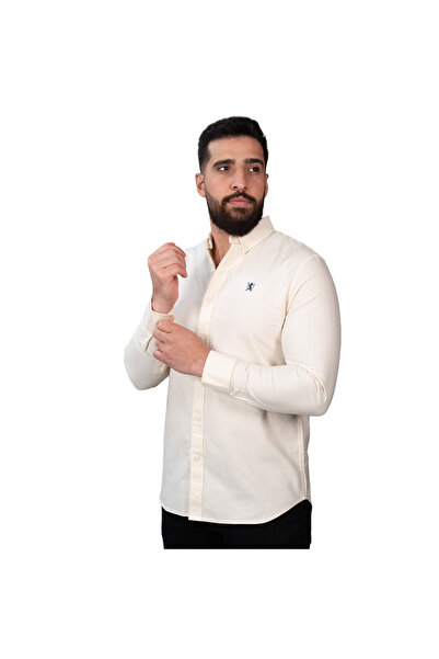 Giordano Men's Oxford Long Sleeve Shirt