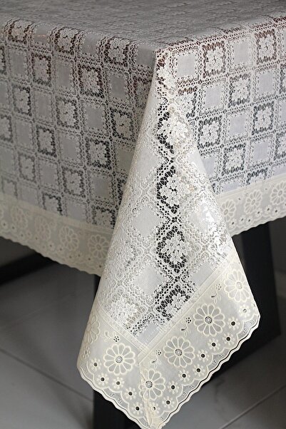 DDHOME 120X150 cm Lace Edge Pvc Oilcloth Tablecloth Minikare-012