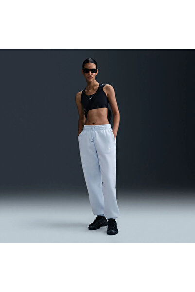 Nike Phoenix Fleece Pant Kadın Mavi Eşofman Altı