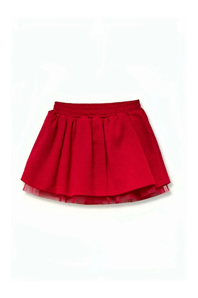 Zeyland تنورة منفوشة للأطفال البنات باللون الأحمر