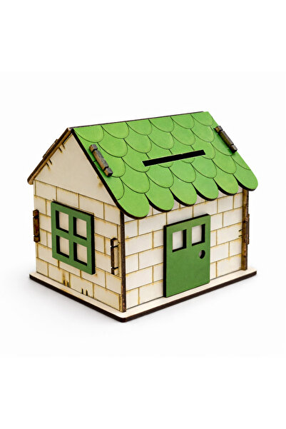 YAHO OYUNCAĞIN DOĞAL HALİ Ahşap Ev Kumbara