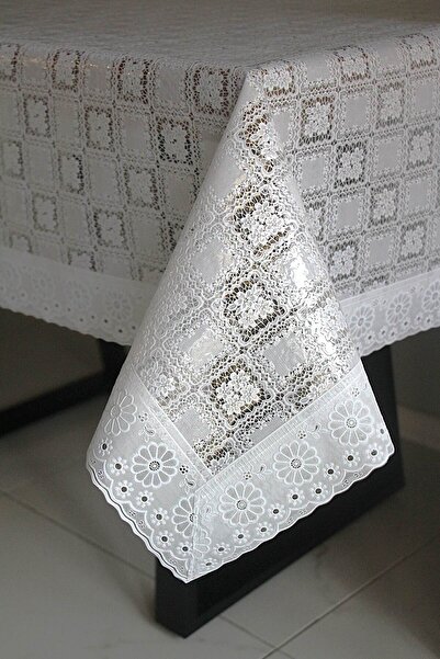 DDHOME Τραπεζομάντιλο από PVC με δαντέλα 120x150 cm MiniKare-012