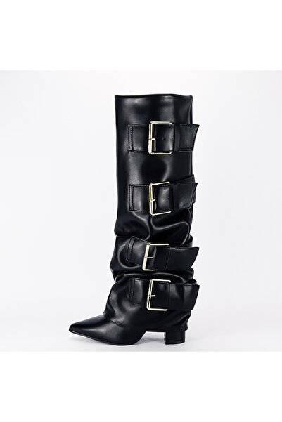 SOFILINE Elegant black boots with comfortable heel B-7677A 110