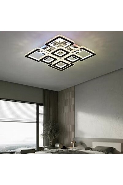 OEM QUADRIA SUPREMO RGB 198W LED Chandelier, 8 Squares, Remote, Dimmable