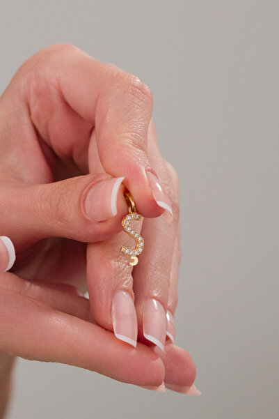 Zeynepli gold & jewelry 14 AYAR ALTIN TAŞLI Ş HARFİ KOLYE UCU