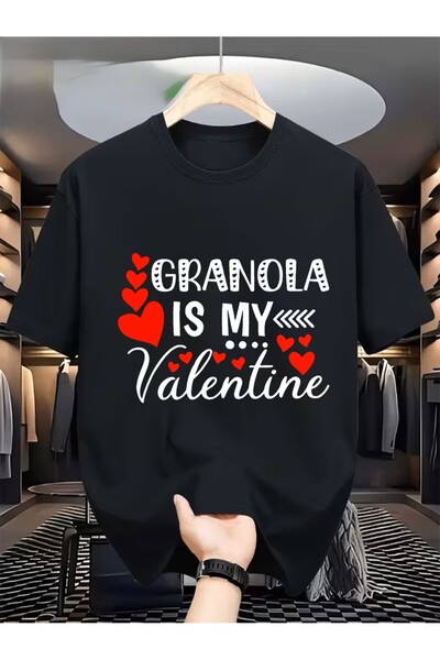 YummyLab Women's Granola Sweetheart Graphic T-Shirt - Fun Heart Design, Ideal for Everyday Wear