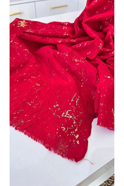 EB SCARF Gold Printed Koton Shawl