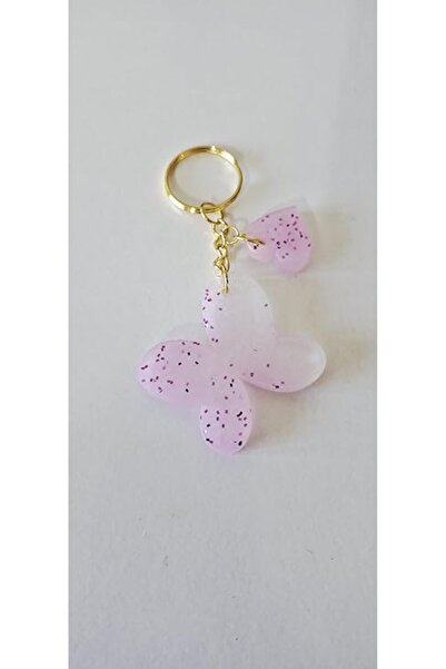 pınaxar Εποξειδικό μπρελόκ πεταλούδα - Χειροποίητο κομψό σχέδιο δώρου 4 εκ.