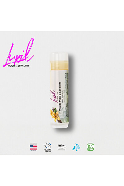Luxil Cosmetics مرطب شفاه عضوي طبيعي بنكهة الفانيليا والنعناع مع فيتامين هـ