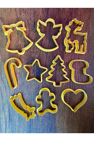 Günyan Store Christmas Themed Cookie Mold Set (10 Pieces)
