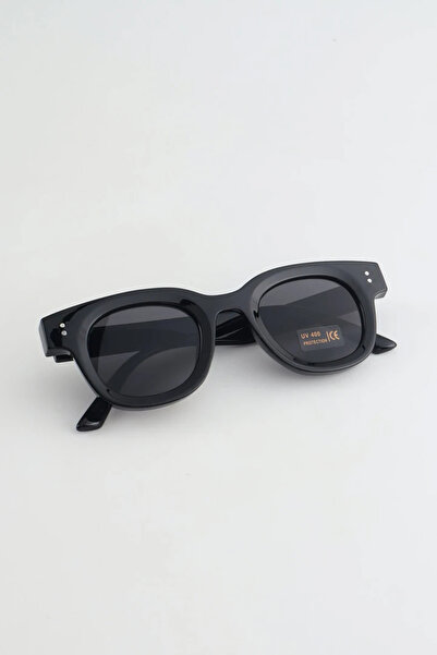 Kapin Liya Leopard Rectangle Sunglasses - Black