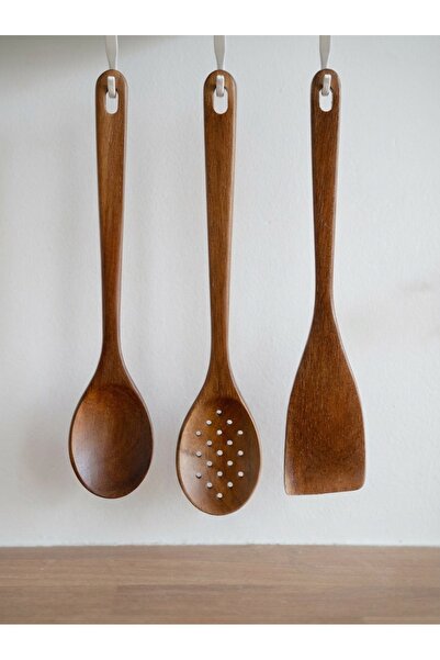 Dekorzdükkan 3-Piece Acacia Kitchen Set