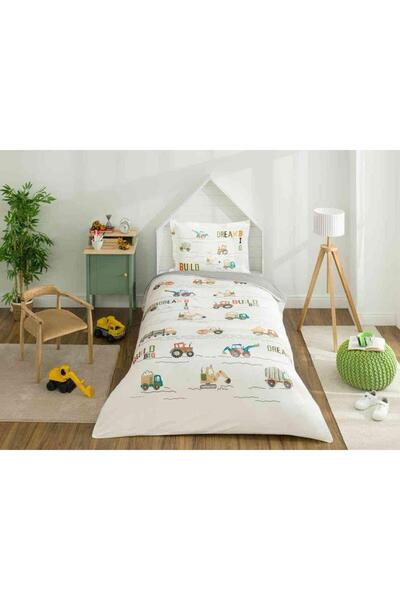 Özdilek Work Zone Single Person Licensed Elastic Duvet Cover Set Boys' Duvet Cover Set