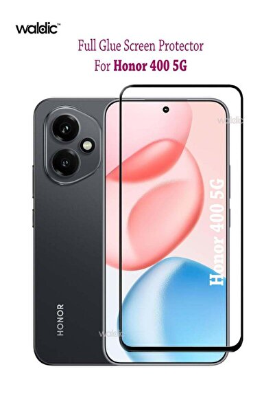 Generic واقي شاشة من الزجاج المقوى لهاتف Honor 400 5G - أسود