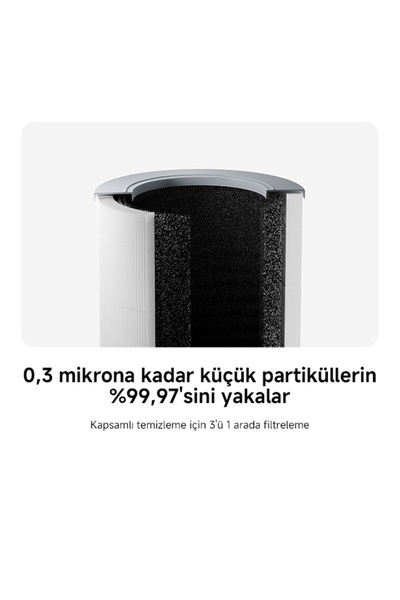 Xiaomi Smart Air Purifier 4 Compact Akıllı Hava Temizleyici (Xiaomi Türkiye Garantili)