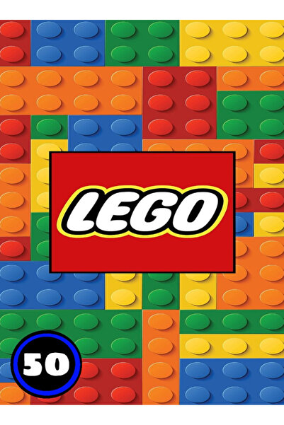 LEGO Coloring book, 50 Lego illustrations, A4