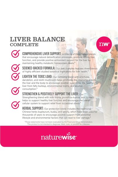 NatureWise Liver Balance Detox Supplement - Triple Repair Formula