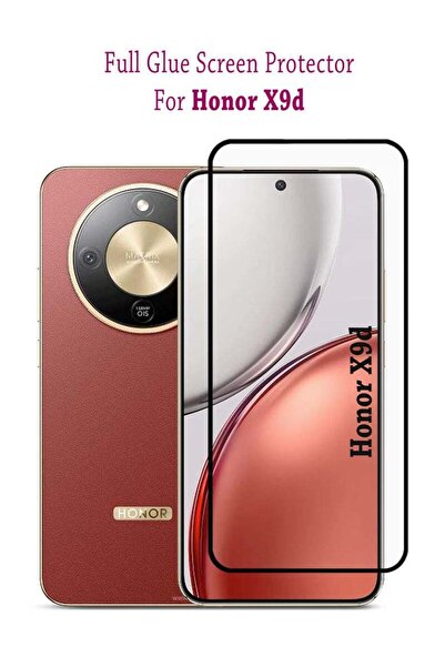 Generic واقي شاشة من الزجاج المقوى لهاتف Honor X9d - أسود