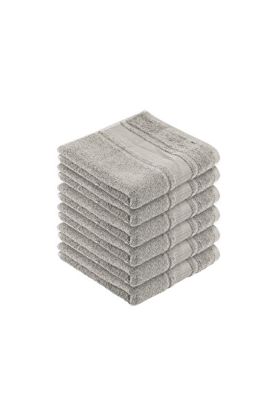 Özdilek Colourist 50x90 cm set od 6 sivih ručnika za ruke i lice