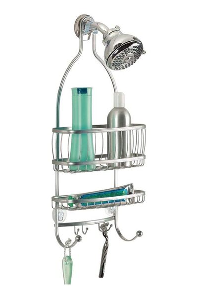 İdesign York Metal Wire Hanging Shower Caddy, Extra Wide Space For Shampoo, Conditioner, And Soap Wi