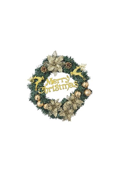 ERMA Smart Coroană de Crăciun pentru ușă din crengi artificiale de brad verde...