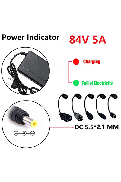 Choice8 84V 5A DC EU 5in1 72V Charger 5A 20S Lithium-ion Battery Pack Charger...