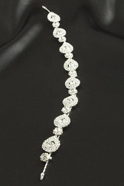 Bijuteri Net Oval Stone Hair Accessory