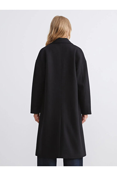 LC Waikiki Дамско палто с щампа с двуредна яка