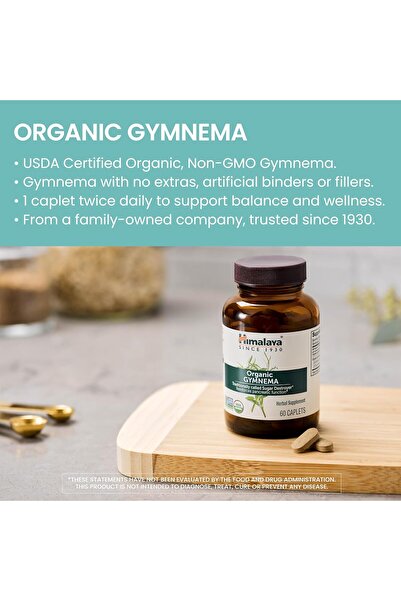 Himalaya Organic Gymnema Sylvestre Glucose Metabolism Support Blood sugar 700...