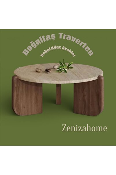 ZeNiza House Traverten Doğaltaş Orta Sehpa