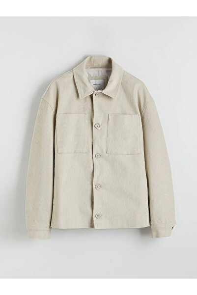 LC Waikiki Regular Fit Long Sleeve Velvet Men's Shirt Jacket