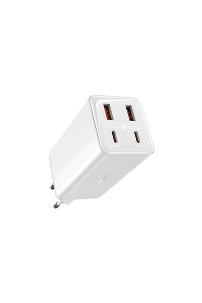 Baseus Φορτιστής τοίχου 4 θυρών, καλώδιο Type-C, 2x USB, 2x Type-C, 100W, 100...