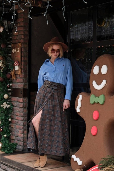 MODA S&S BZLİNE Embroidered poplin shirt