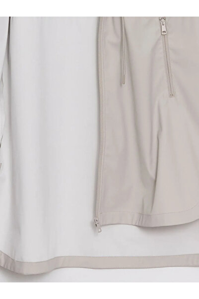 LC Waikiki Women's Hooded Plain Raincoat