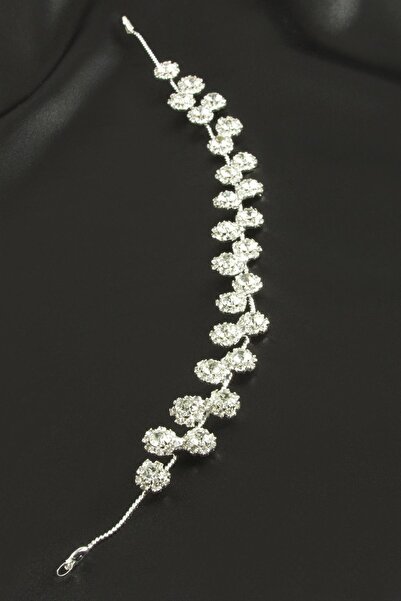 Bijuteri Net Flower Stone Hair Accessory