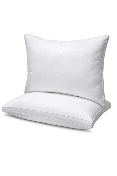 Deep Sleep طقم وسائد فندقية من القطن الخالص 100%، مكون من قطعتين