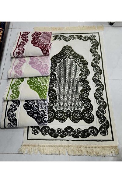 FABRIC سجادة صلاة بنقوش إسلامية كثيفة على الأطراف بألوان زاهية وخامات عالية ا...