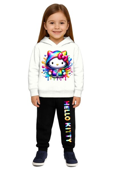 SEDİRLİ Hello Kity cu imprimeu Set de trening pentru copii 3 fire Ş cu căptuș...