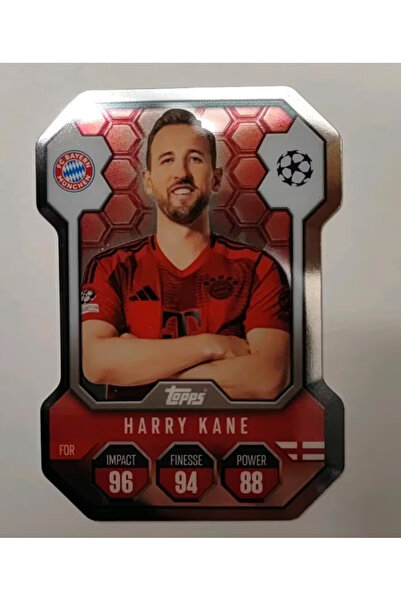 Topps بطاقة ماتش أتاكس CL 24/25 لدوري أبطال أوروبا 2024/2025 SH11 هاري كين كروم شيلد