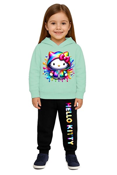 SEDİRLİ Hello Kity cu imprimeu Set de trening pentru copii 3 fire Ş cu căptuș...