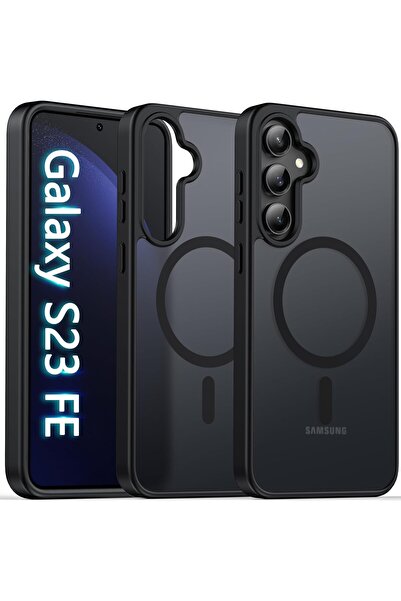 Kipgsm Samsung Galaxy S23 Fe Uyumlu Kılıf Magsafe Şarj Destekli Yumuşak Kenar...