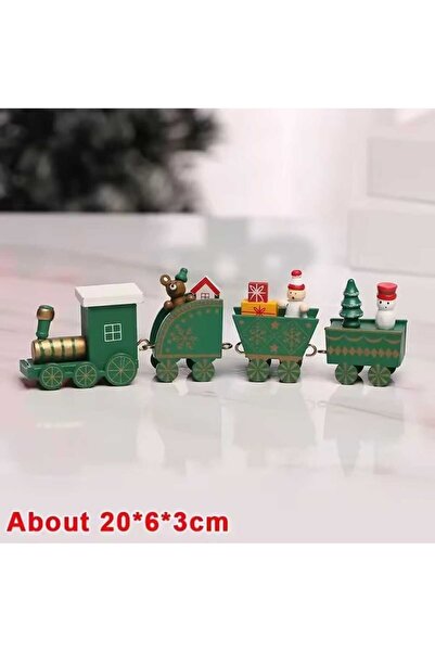 OEM Tren de Craciun, Figurina din lemn decorativa, dimensiuni 21cm x5.5cm, cu...