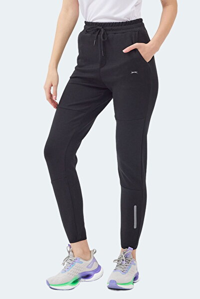 Slazenger Khali I Women's Pocketed Skinny Leg Black Sweatpants