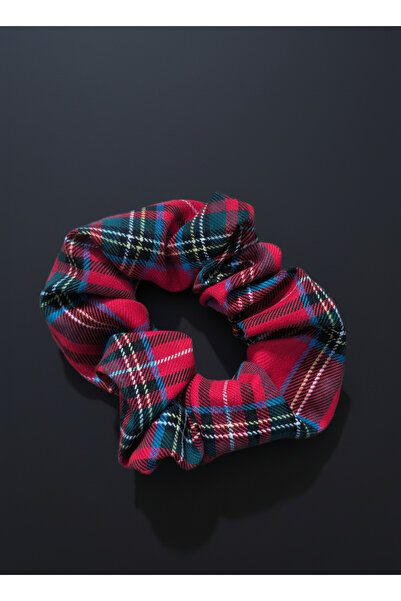 Patiset Red Plaid Women's Hair Clip – Scottish Fabric for Mother/Paw Combination