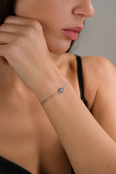 esdika NAZAR BONCUKLU KADIN GÜMÜŞ BİLEKLİK • 925 AYAR GÜMÜŞ • PREMİUM STERLİN...