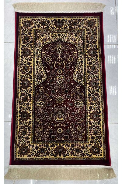 FABRIC نقش نباتي كثيف، عنابي داكن، مقاس 70*110 سم، طراز فارسي فخم ومميز.