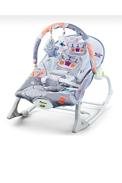 CN كرسي هزاز للاطفال للرضع مع حزام أمان والعاب