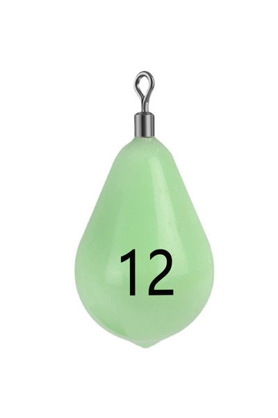 Choice 12 ثقل رصاص مضيء من WEIHE بوزن 45 غرامًا، 30 غرامًا، 60 غرامًا، 75 غرا...