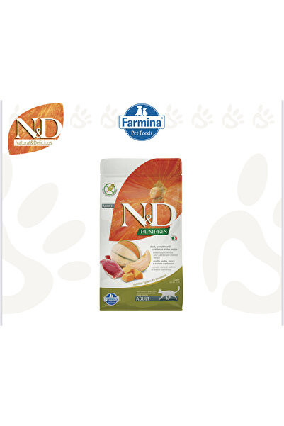 Farmin طعام جاف مع لحم البط واليقطين والشمام للقطط من فارمينا 1.5كغ