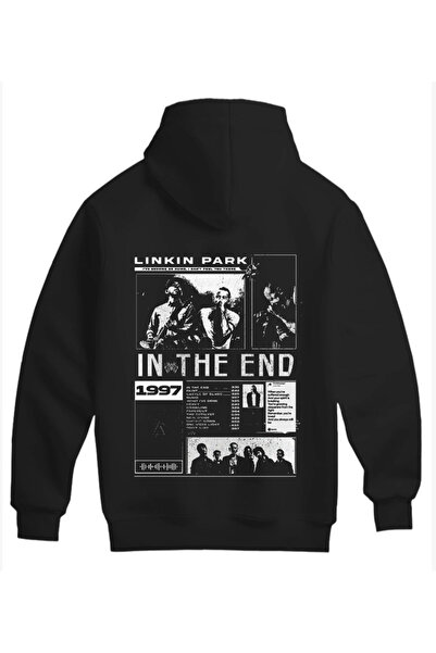 SVART WEAR سويت شيرت (هودي) بتصميم لينكين بارك بغطاء رأس